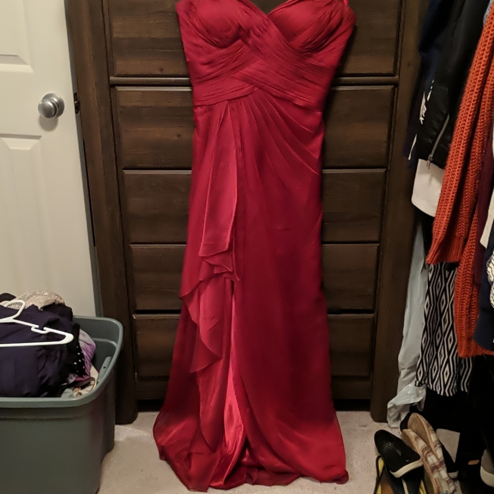 Red Strapless Dress